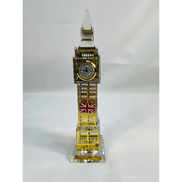London Big Ben Crystal Metal Clock 3D - Picture 2 of 10